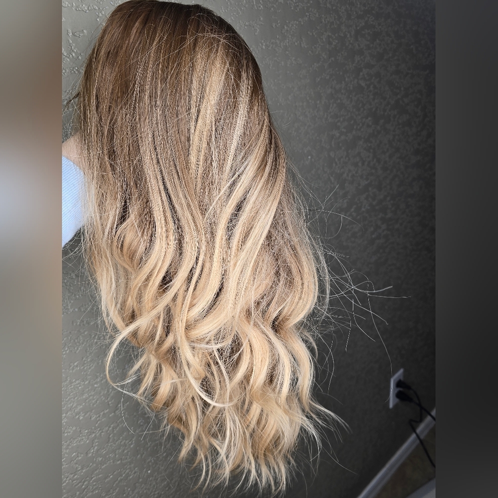 New! Elegant Blonde Ombre Wig! Never Worn. Impulse Buy. Comes W/2 Haircaps.